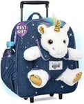 Naturally KIDS Toddler Unicorn Backpack with Plush Toy