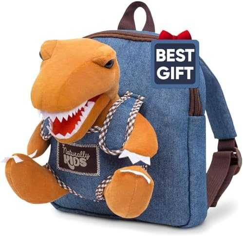 Naturally KIDS Toddler Unicorn Backpack with Plush Toy
