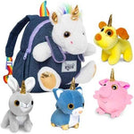 Naturally KIDS Toddler Unicorn Backpack with Plush Toy
