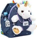 Naturally KIDS Toddler Unicorn Backpack with Plush Toy