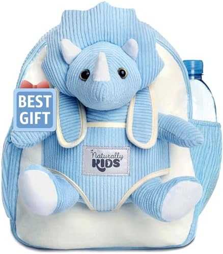 Naturally KIDS Toddler Unicorn Backpack with Plush Toy