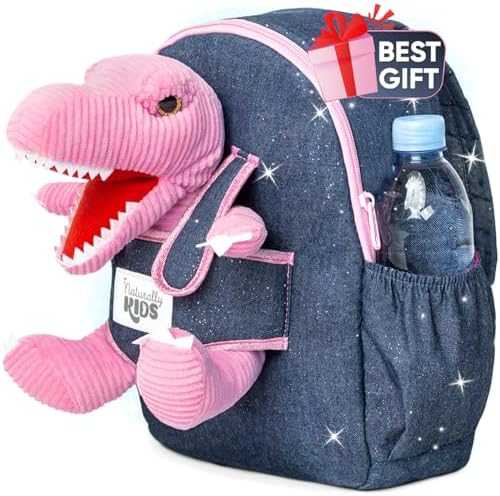 Naturally KIDS Toddler Unicorn Backpack with Plush Toy