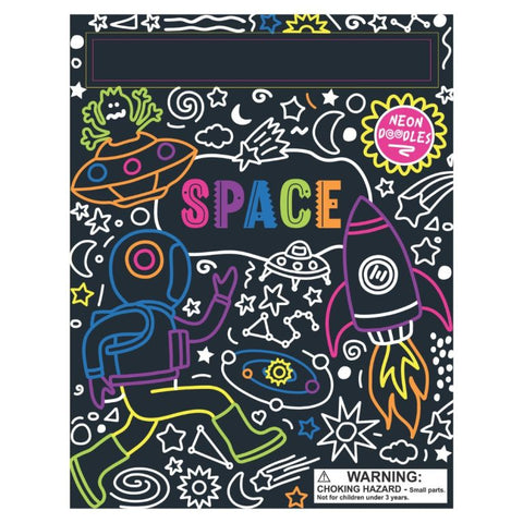 Space Neon Doodles - Scratch Art Fun by Buddy & Barney