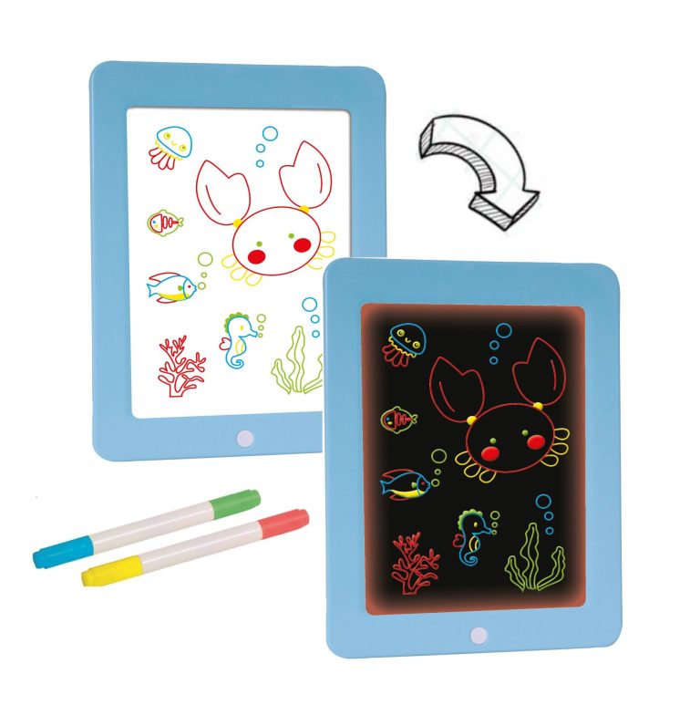 Neon Glow Drawing Board - Light-Up Creative Play by Buddy & Barney