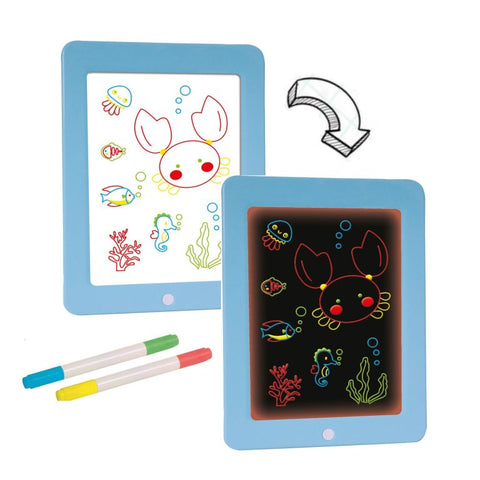 Neon Glow Drawing Board - Light-Up Creative Play by Buddy & Barney