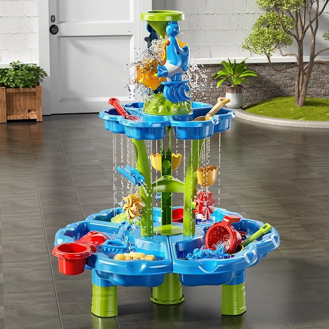 NIPLOOOW Water Table for Toddlers 3-5, Kids Sand Water Table