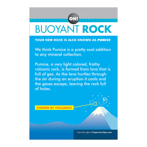 Copernicus Oh Buoyant Rock - A Rock That Really Floats