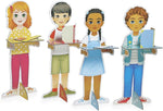 Janod One Day at School - 250-Piece Pretend Classroom Set