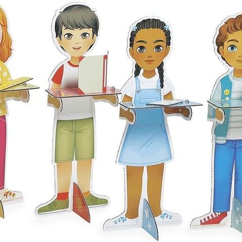 Janod One Day at School - 250-Piece Pretend Classroom Set