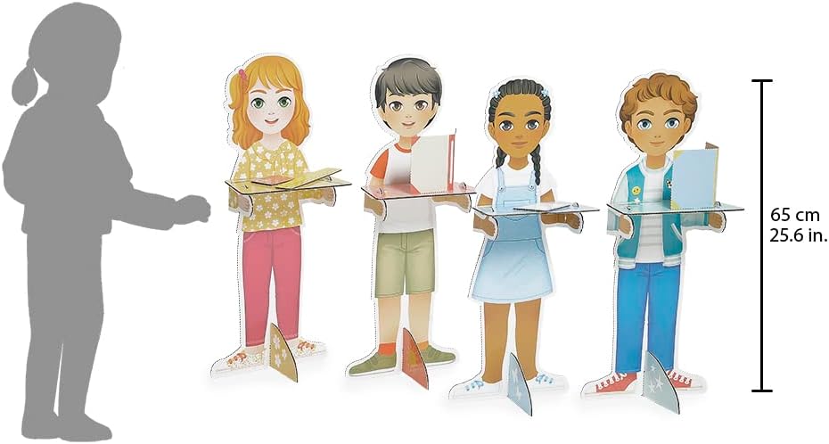 Janod One Day at School - 250-Piece Pretend Classroom Set