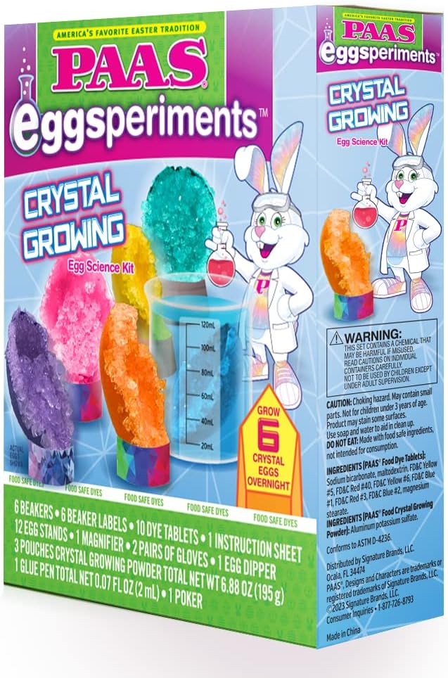 PAAS Eggsperiments Crystal Growing Egg Science Kit