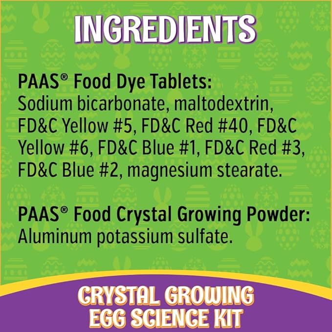 PAAS Eggsperiments Crystal Growing Egg Science Kit