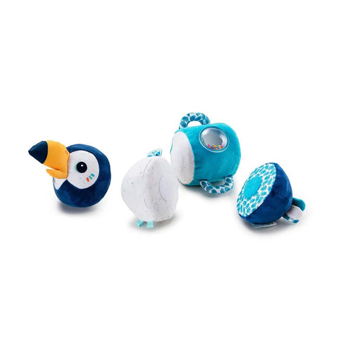 LILLIPUTIENS Pablo Sound Roll - 4 Rattles with Velcro Parts