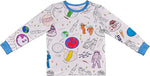 Color-In Space Explorer Pajamas 4-7 years - Washable Pens - eatsleepdoodle