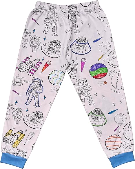 Color-In Space Explorer Pajamas 4-7 years - Washable Pens - eatsleepdoodle