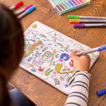 Color-In Mermaid Pencil Case - Dolphins & Shells - eatsleepdoodle