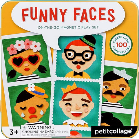 Petit Collage Funny Face Magnetic Travel Play Set