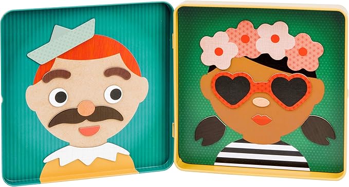 Petit Collage Funny Face Magnetic Travel Play Set
