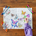 Color-In Butterfly Placemat to Go - 10 Pens - eatsleepdoodle