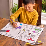 Color-In Farmyard Placemat to Go - 10 Pens - eatsleepdoodle