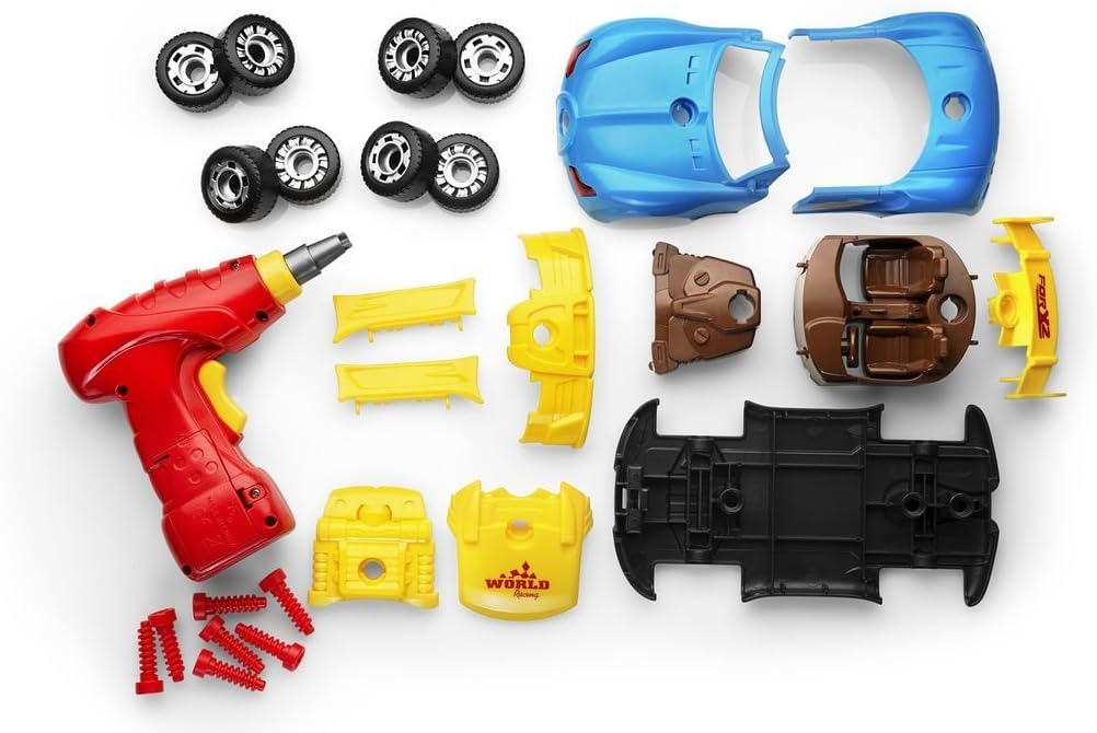 Play22 30 Pcs Take Apart Racing Car Toddler Toys Set
