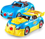 Play22 30 Pcs Take Apart Racing Car Toddler Toys Set