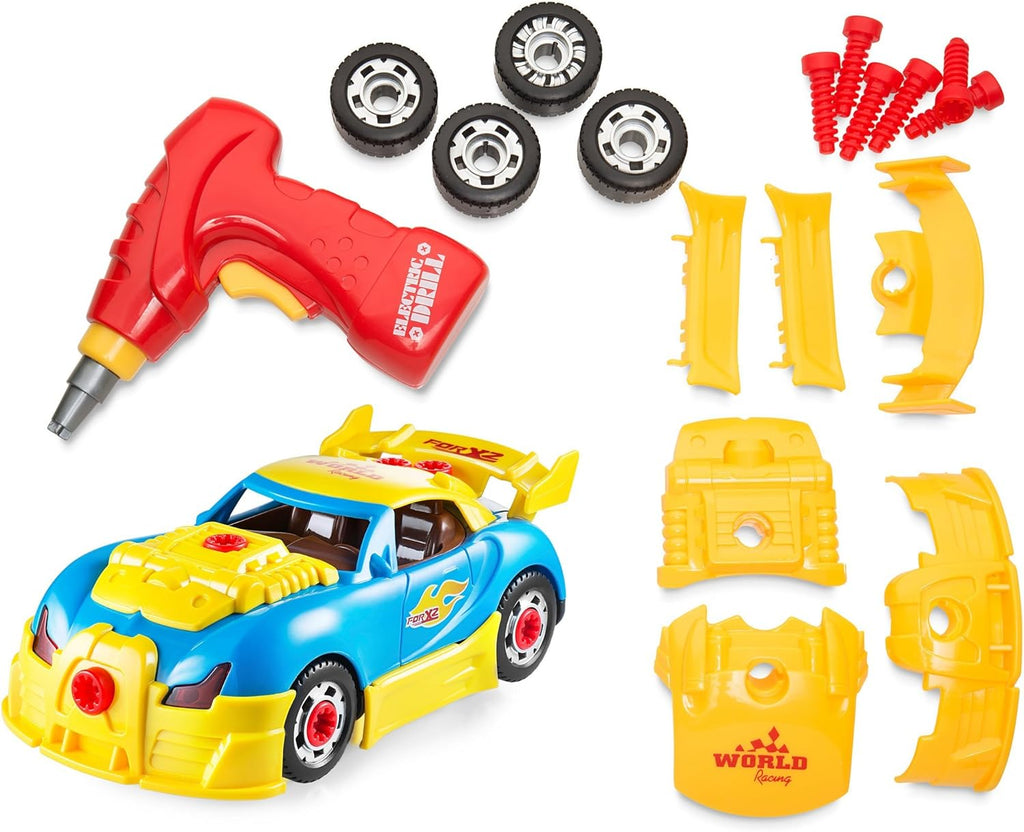 Play22 30 Pcs Take Apart Racing Car Toddler Toys Set