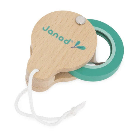 Janod Pocket Magnifying Glass - 3x Wooden Explorer Tool