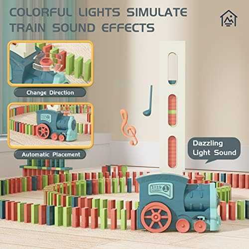 PREPHY Automatic Domino Train Toy Set