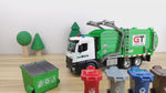 Garbage Truck Toy with Lights, Sounds & 4 Trash Bins