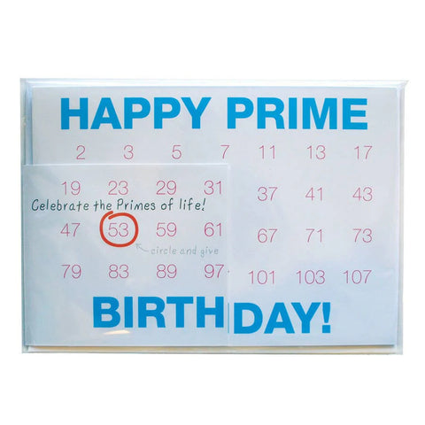 Prime Birthday Card - Bright Birthday Wishes Inside