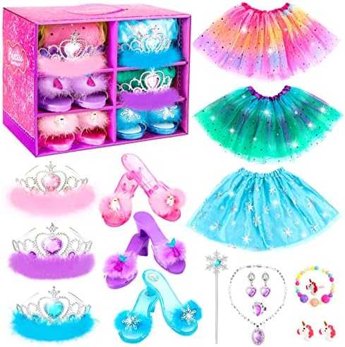 Princess Dress-Up Shoes & Jewelry Set (Unicorn, Mermaid, Ice Princess)