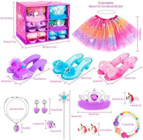 Princess Dress-Up Shoes & Jewelry Set (Unicorn, Mermaid, Ice Princess)