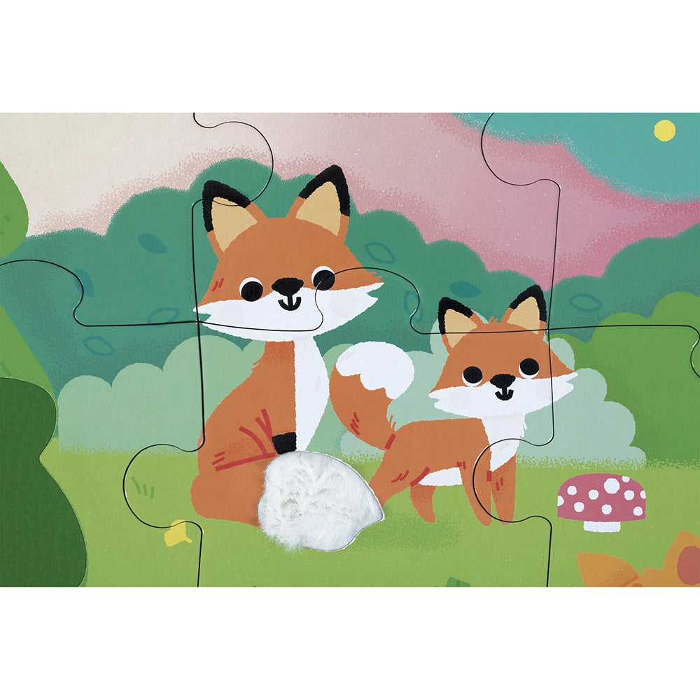 Janod Tactile Forest Puzzle - 20 Pieces with 7 Textures