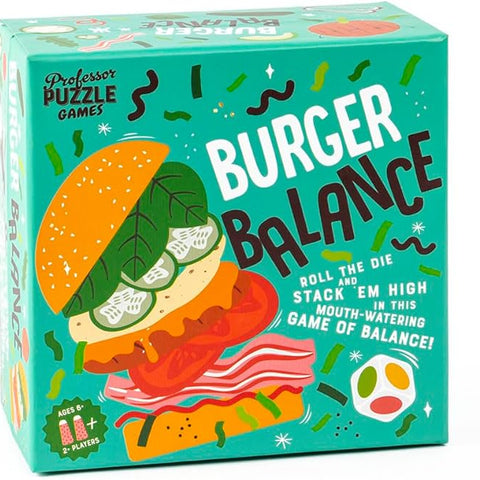 Professor PUZZLE Foodie Games - Burger Balance Stacking Game