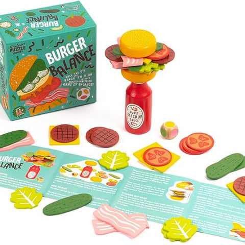 Professor PUZZLE Foodie Games - Burger Balance Stacking Game