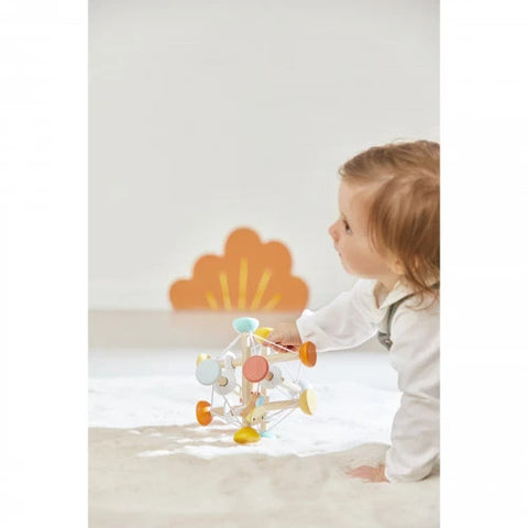 Janod Pure Sensory Ball - Wooden Rods That Twist and Stretch