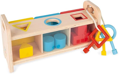 Janod Pure Fabrics Shape Sorter - 4 Pieces and Textures