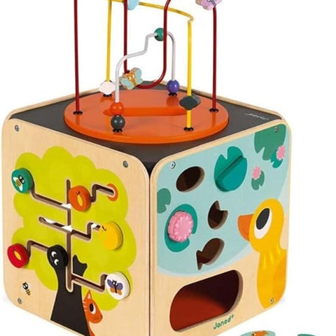 Janod Pure Multi-Activity Cube - 8 Activities and Loops