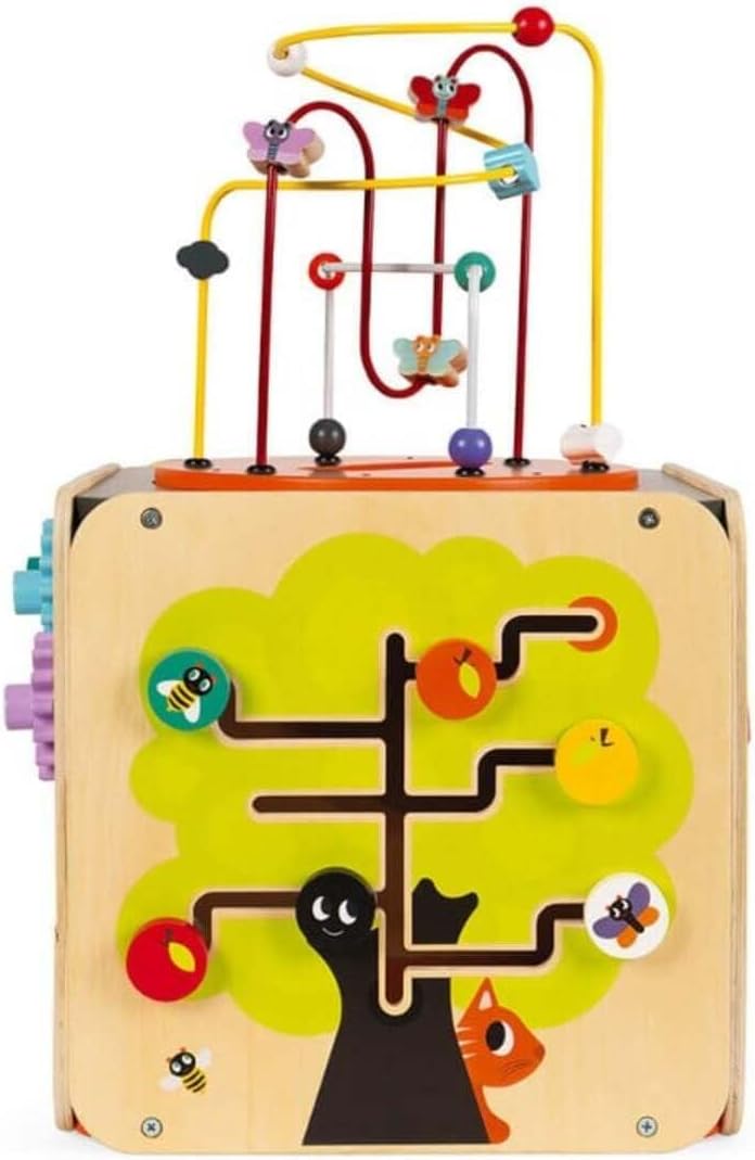 Janod Pure Multi-Activity Cube - 8 Activities and Loops