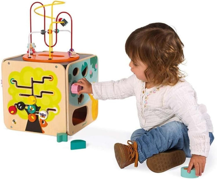 Janod Pure Multi-Activity Cube - 8 Activities and Loops