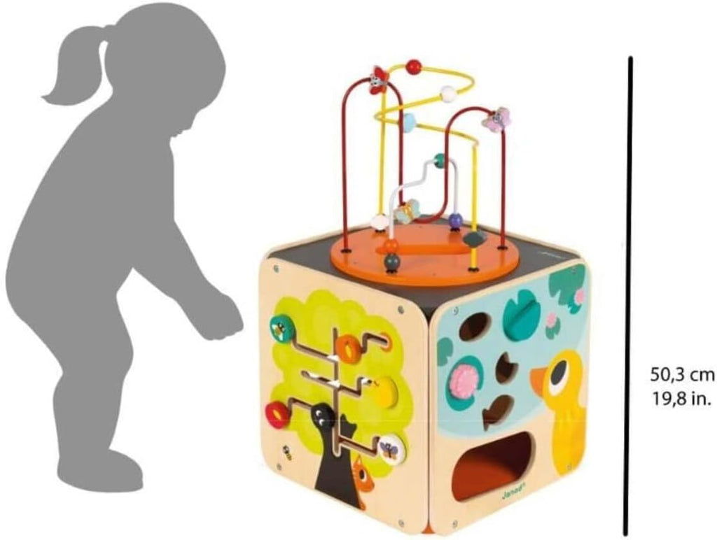 Janod Pure Multi-Activity Cube - 8 Activities and Loops