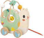 Janod Pure Pull-Along Animals x9 - Bead Mazes on Wheels