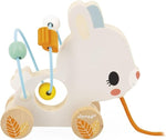 Janod Pure Pull-Along Animals x9 - Bead Mazes on Wheels
