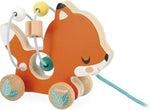 Janod Pure Pull-Along Animals x9 - Bead Mazes on Wheels