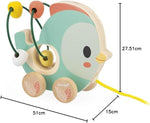 Janod Pure Pull-Along Animals x9 - Bead Mazes on Wheels