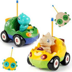 QPOU RC Dinosaur Toy Cars (2-Pack)