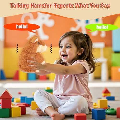 Qrooper Talking Hamster Interactive Plush Toy