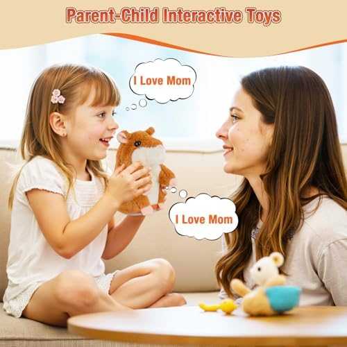 Qrooper Talking Hamster Interactive Plush Toy