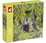 Janod Racoon Bandits Puzzle - 500-Piece Forest Wildlife Art